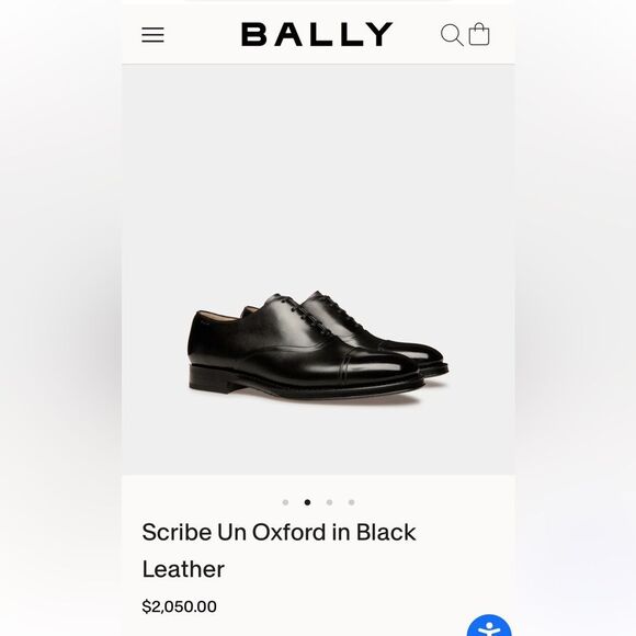 Bally Cap Toe Leather Oxfords Mint Condition $2,050 New - Picture 16 of 16